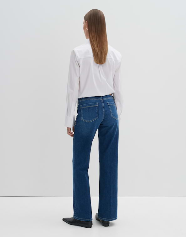 Long Flared Jeans "Carie Iconic Mid Rise" aus nachhaltigem Baumwoll-Mix von SOMEDAY