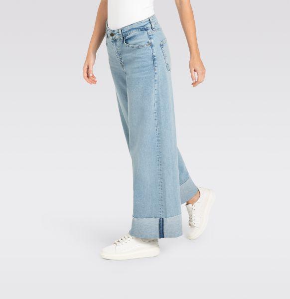 Extraweite Jeans "Nevada superwide" mit breit umgeschlagenem Saum von MAC