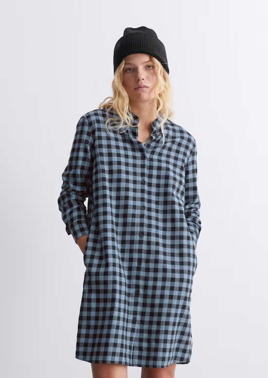 SALE - Flanell-Kleid aus reiner Bio-Baumwolle von MARC O'POLO DENIM