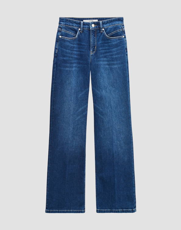 Long Flared Jeans "Carie Iconic Mid Rise" aus nachhaltigem Baumwoll-Mix von SOMEDAY