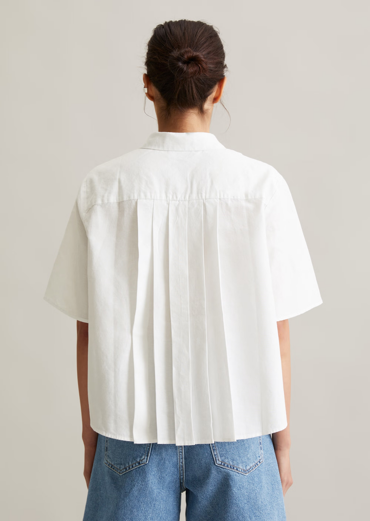 Kurzarm-Bluse relaxed mit Falten-Details im Rücken von MARC O'POLO DENIM