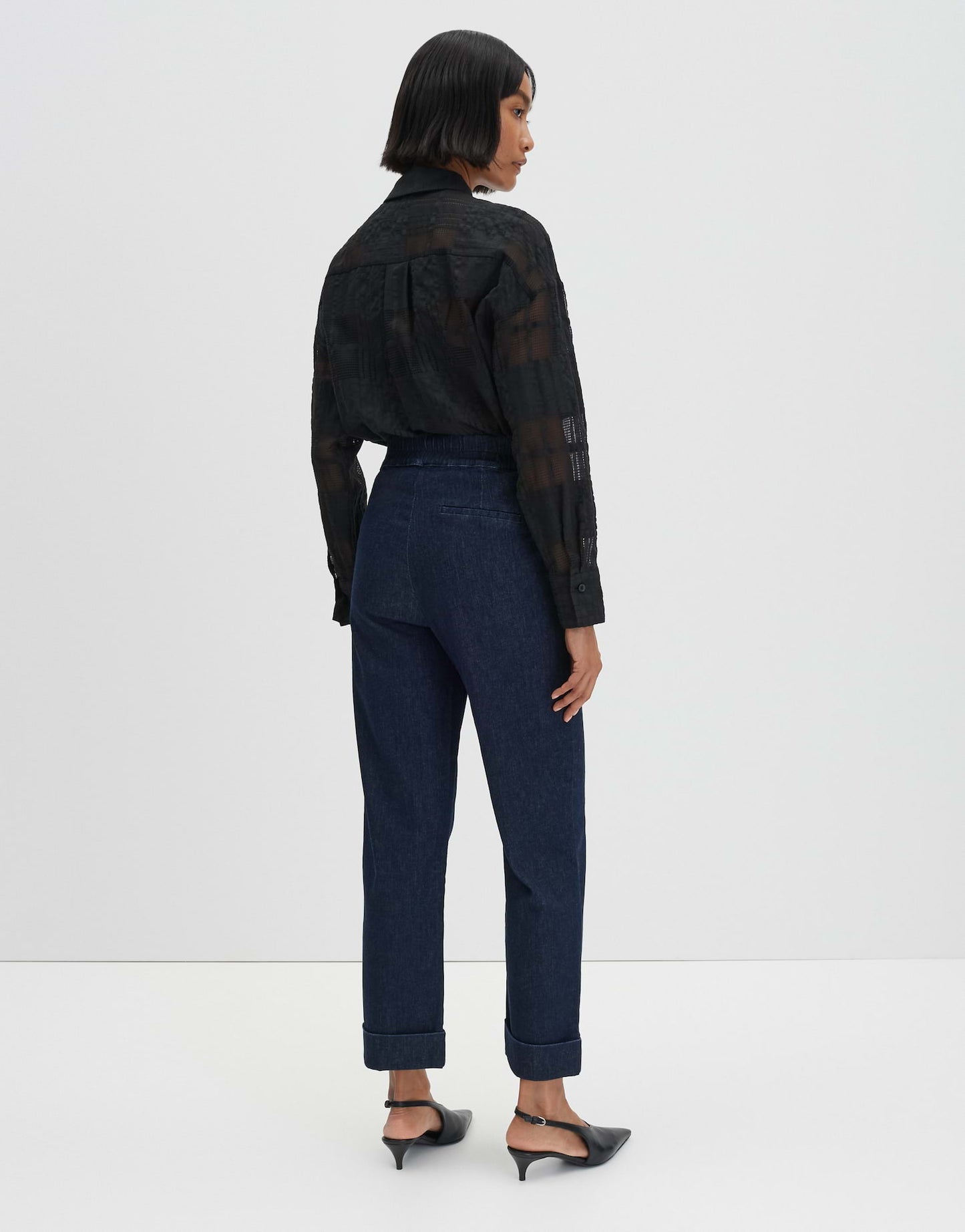 CIDEM DETAIL Straight Jeans in Rinse Waschung Mid Rise von SOMEDAY