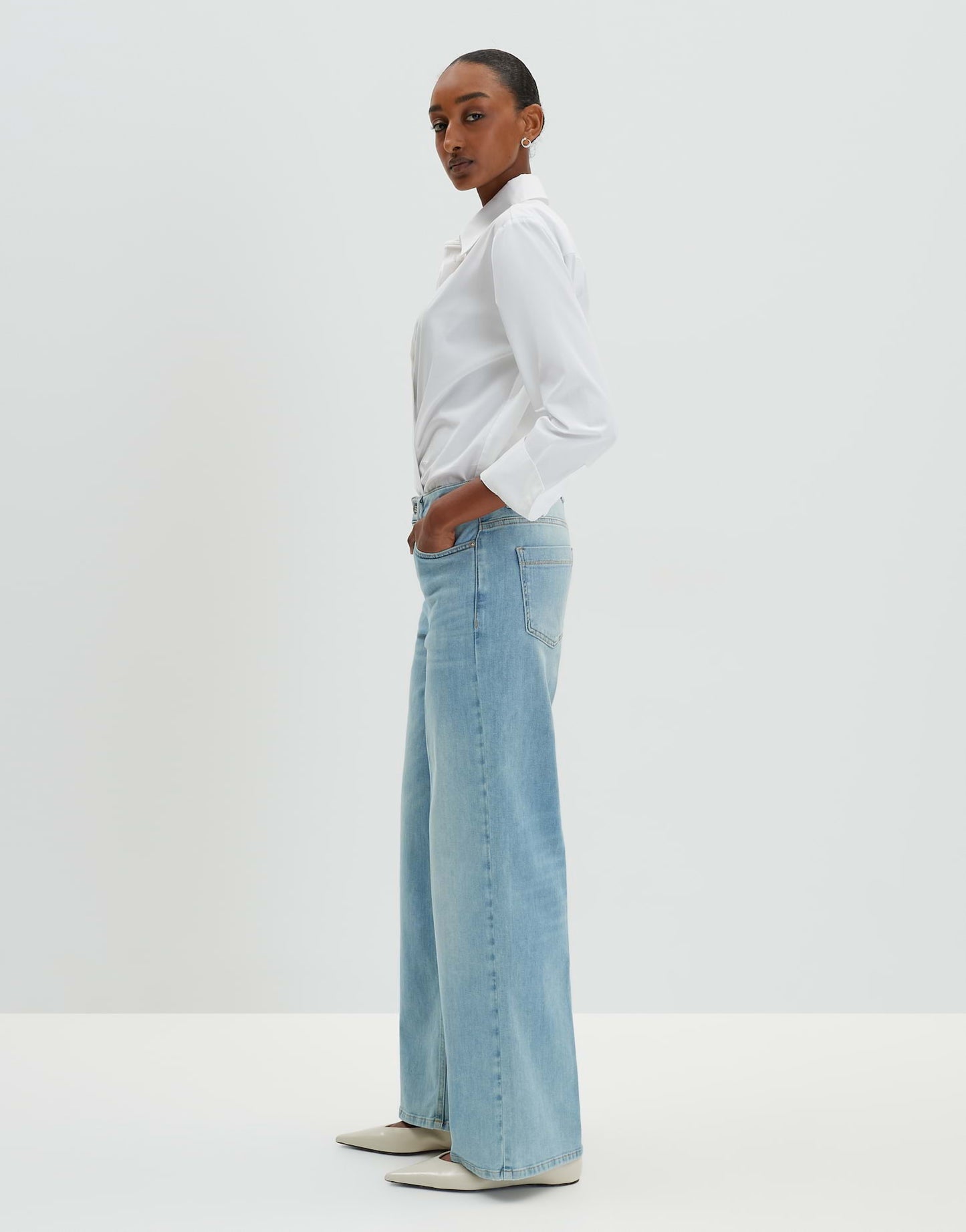 Wide Leg Denim CELLMA ICONIC Mid Rise aus BCI Cotton Mix von SOMEDAY