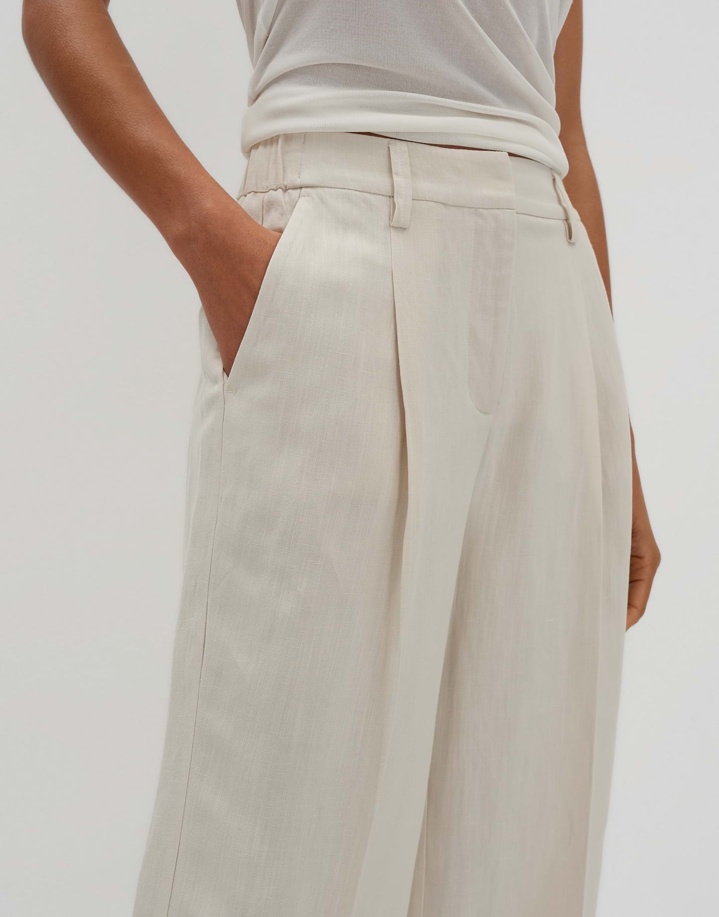 CELINO CROPPED Wide Culotte aus Viskose Leinen Mix von SOMEDAY