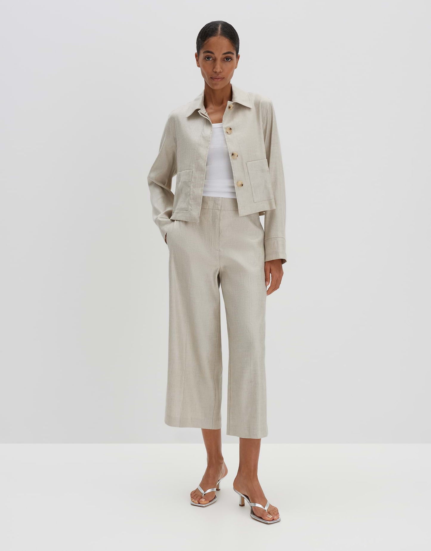 NANIA Leinenjacke in Glanz-Optik von SOMEDAY