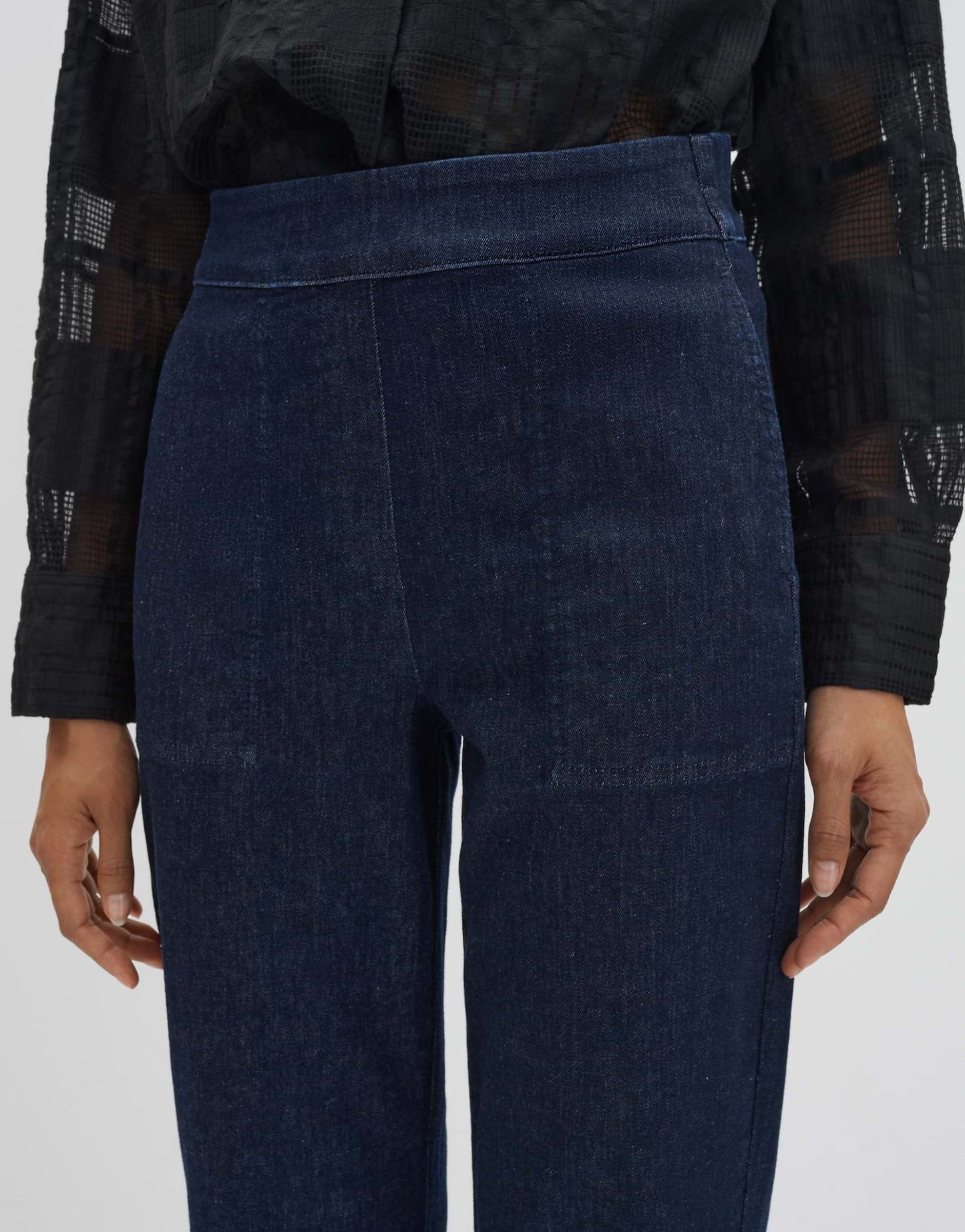 CIDEM DETAIL Straight Jeans in Rinse Waschung Mid Rise von SOMEDAY