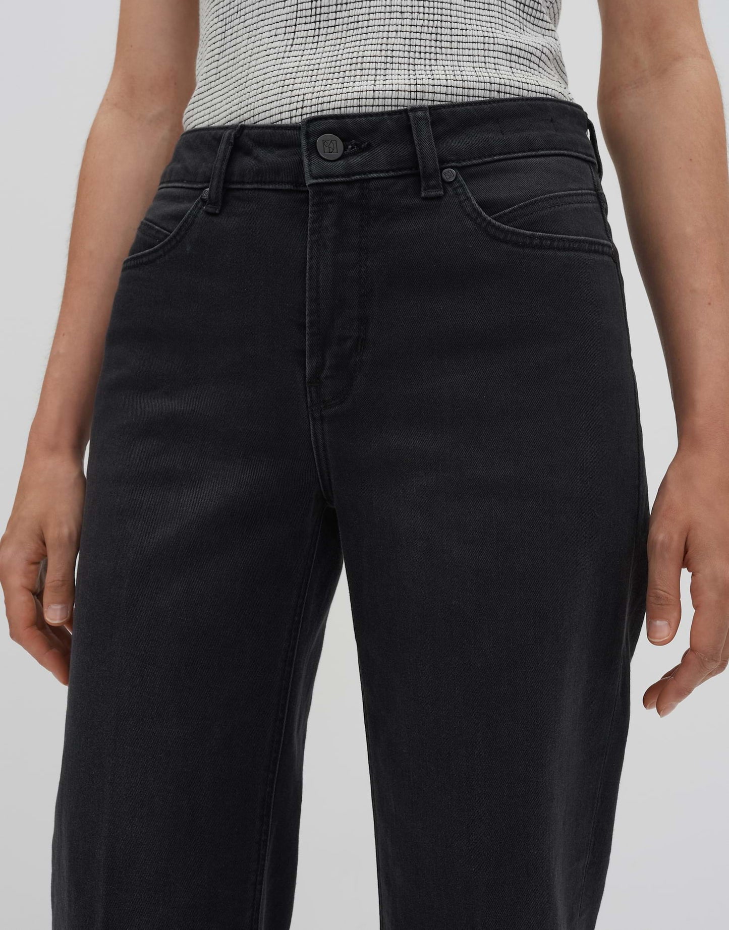 CARIE ICONIC Long Flared Jeans aus nachhaltigem Baumwoll Mix Mid Rise von SOMEDAY