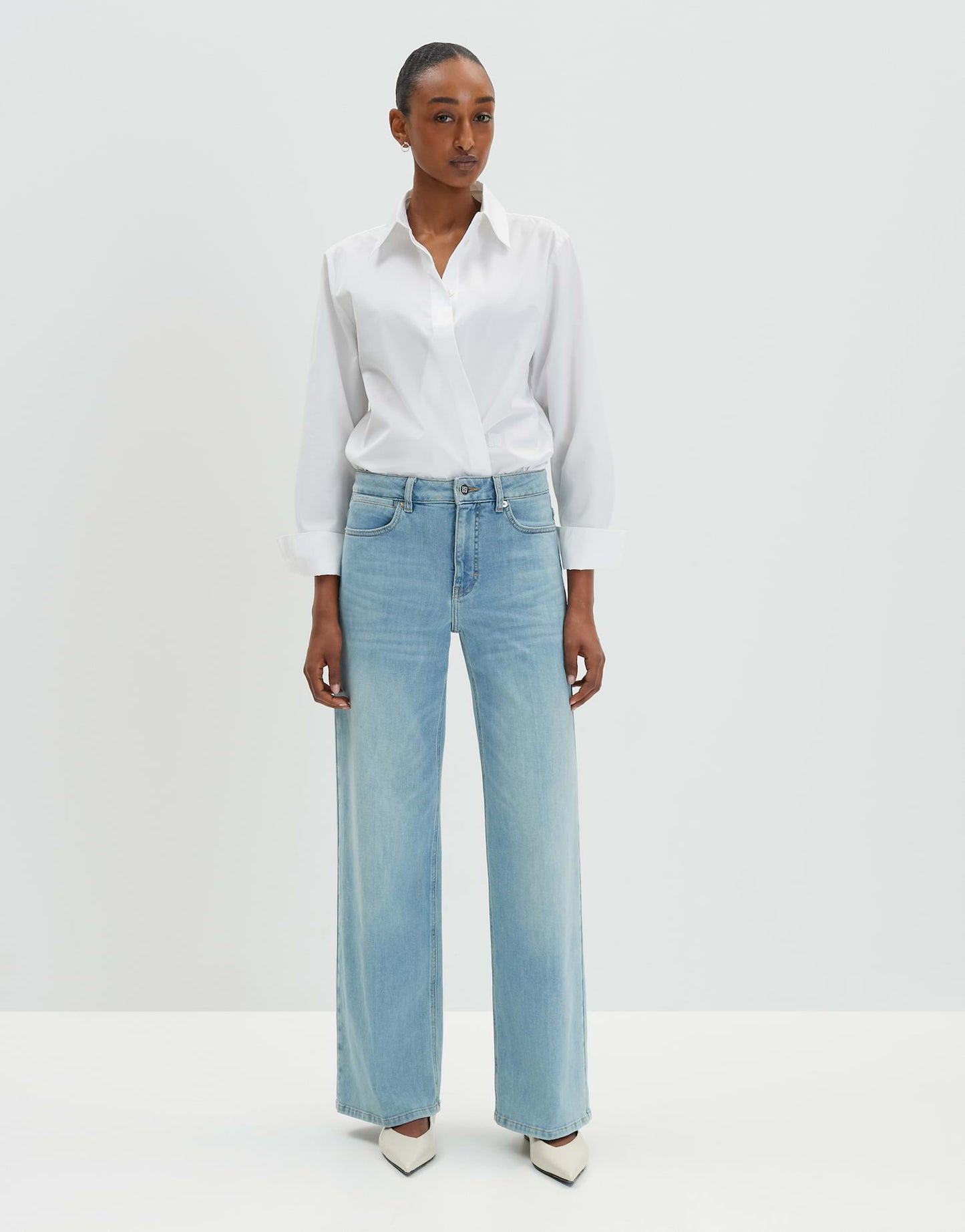 Wide Leg Denim CELLMA ICONIC Mid Rise aus BCI Cotton Mix von SOMEDAY