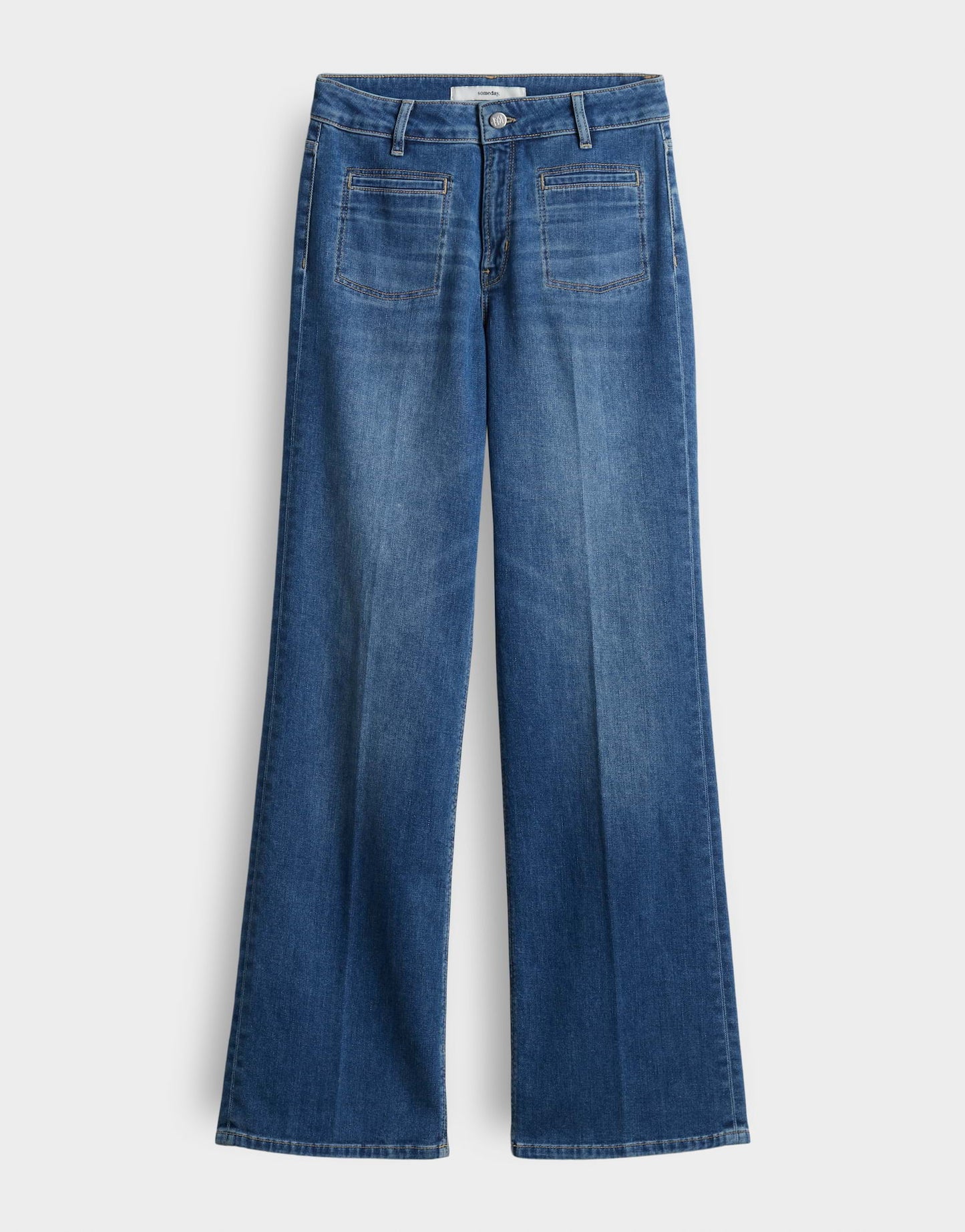 CARIE FRENCH Flared Jeans aus BCI Cotton Mix Mid Rise von SOMEDAY