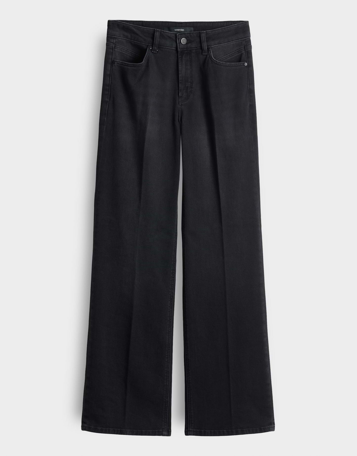 CARIE ICONIC Long Flared Jeans aus nachhaltigem Baumwoll Mix Mid Rise von SOMEDAY