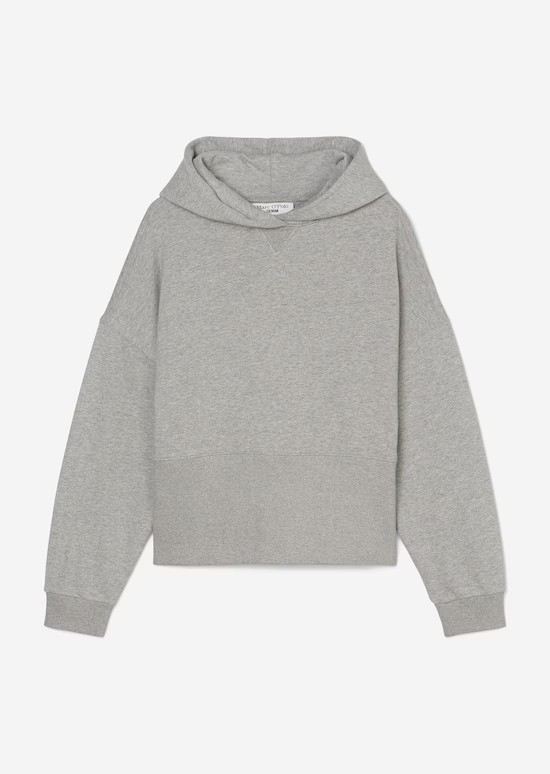 Hoodie relaxed mit breitem Rippbund von MARC'O POLO DENIM