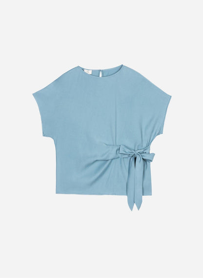 Bluse KEOLA mit Wickeldetail von AN'GE