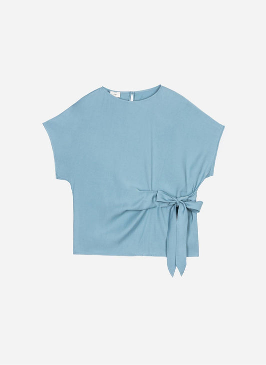 Bluse KEOLA mit Wickeldetail von AN'GE