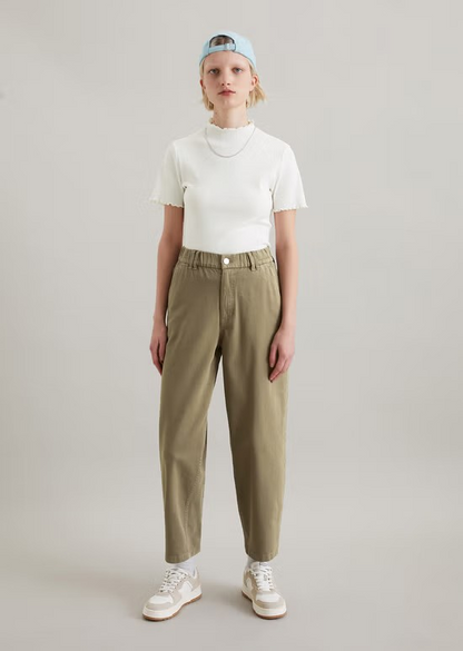 Barrel Pants cropped aus Organic Cotton Lyocell Stretch Twill von MARC O'POLO DENIM