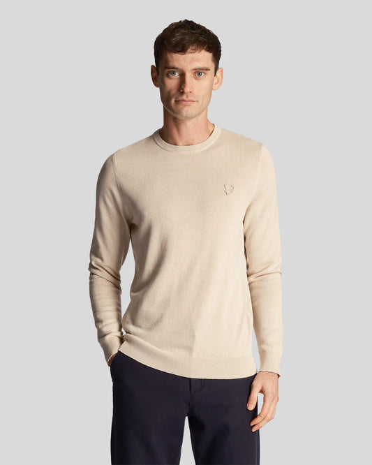 SALE - Crew Neck Feinstrick-Pullover von LYLE&SCOTT