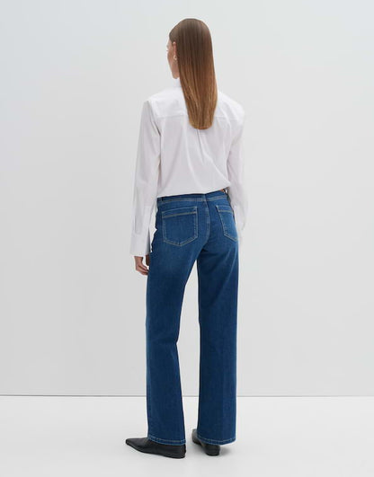 Long Flared Jeans "Carie Iconic Mid Rise" aus nachhaltigem Baumwoll-Mix von SOMEDAY