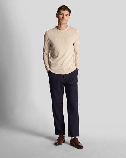 SALE - Crew Neck Feinstrick-Pullover von LYLE&SCOTT