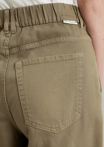 Barrel Pants cropped aus Organic Cotton Lyocell Stretch Twill von MARC O'POLO DENIM