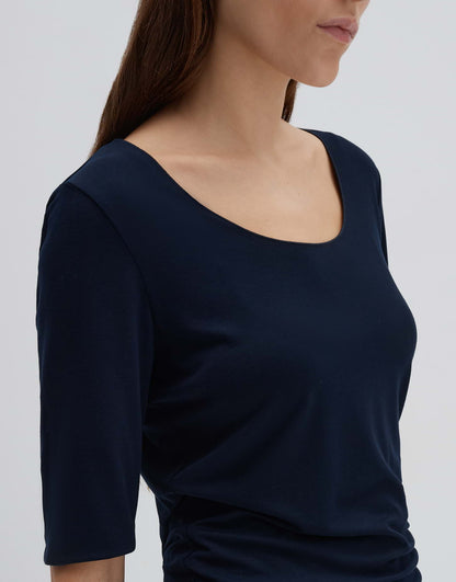 Basicshirt Slim "KIROSA DETAIL" aus ECOVERO™ Viskose Mix von SOMEDAY