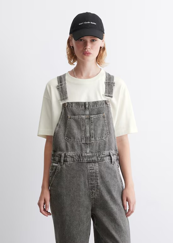 SALE - Barrel-Latzhose relaxed aus Rigid Denim von MARC O'POLO DENIM