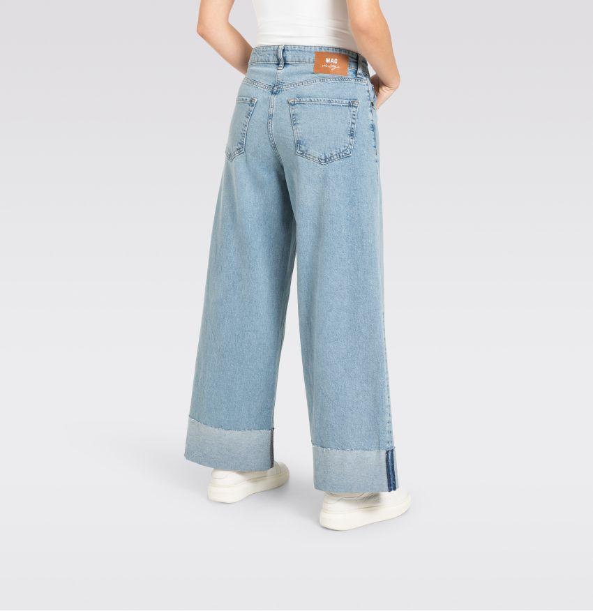 Extraweite Jeans "Nevada superwide" mit breit umgeschlagenem Saum von MAC