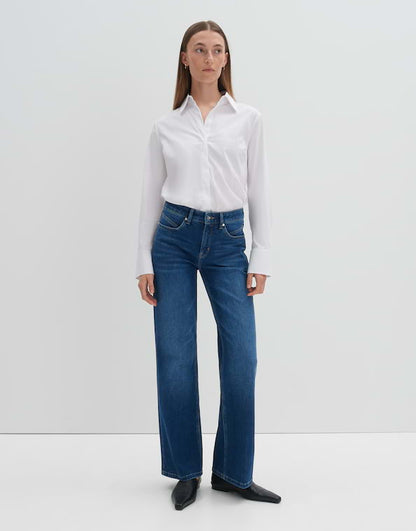 Long Flared Jeans "Carie Iconic Mid Rise" aus nachhaltigem Baumwoll-Mix von SOMEDAY