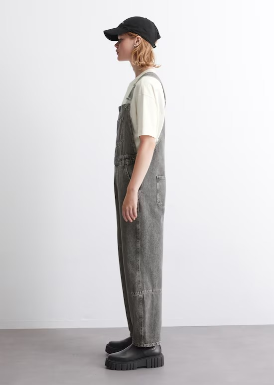 SALE - Barrel-Latzhose relaxed aus Rigid Denim von MARC O'POLO DENIM