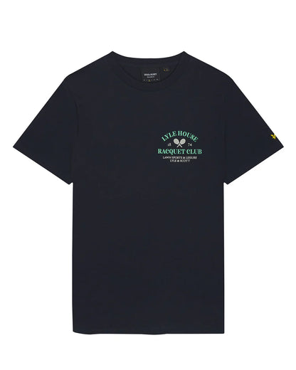 Racquet Club Grafik T-Shirt von LYLE&SCOTT