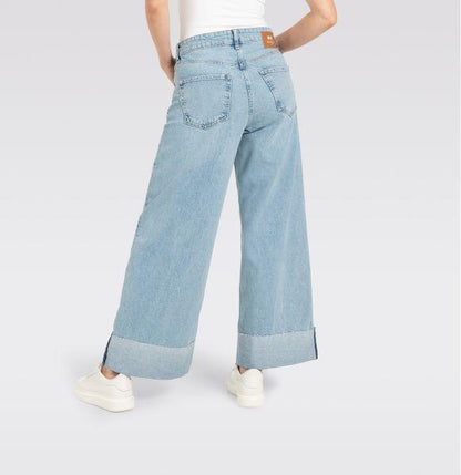 Extraweite Jeans "Nevada superwide" mit breit umgeschlagenem Saum von MAC