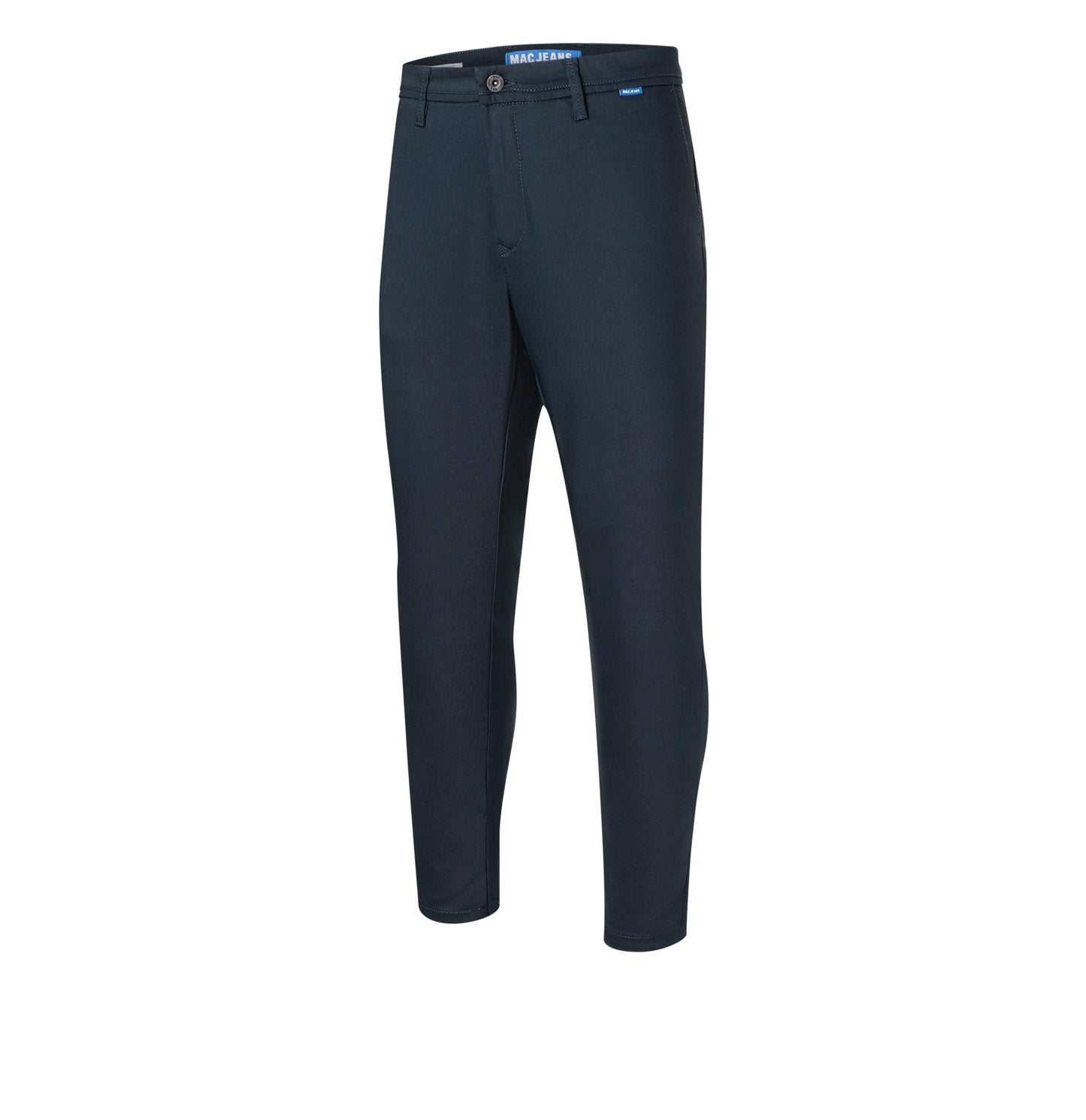 SALE - Konische Satin-Chino "Griffin" mit Reißverschluss am Saum.von MAC