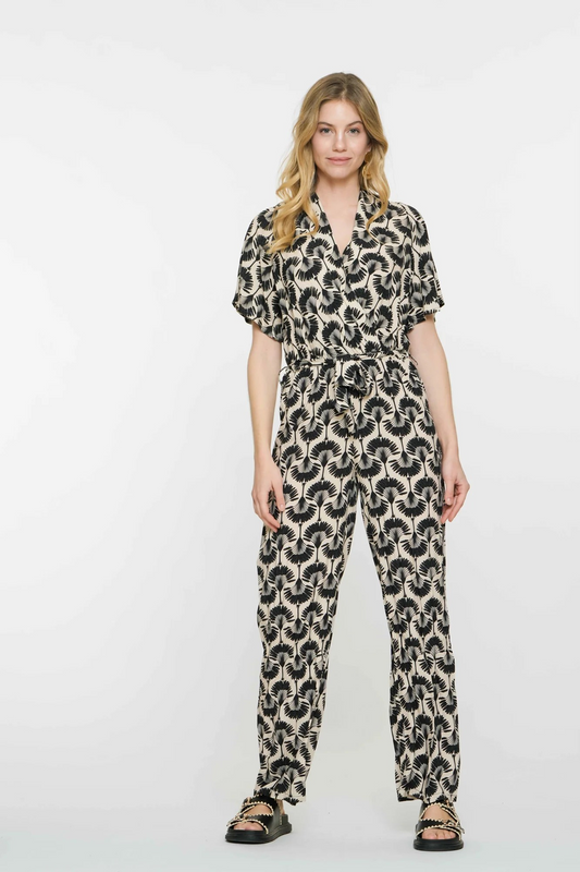 Viskose-Jumpsuit mit Print von GEISHA