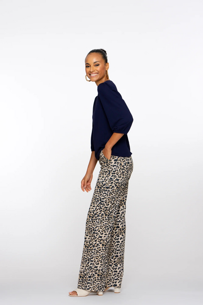 Straight Fit Hose mit Leopardenmuster von GEISHA