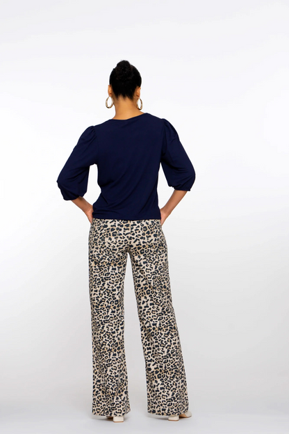 Straight Fit Hose mit Leopardenmuster von GEISHA