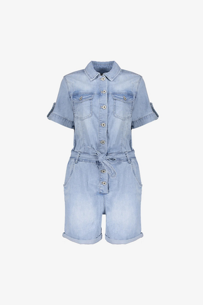 Denim-Jumpsuit mit regulärer Passform von GEISHA