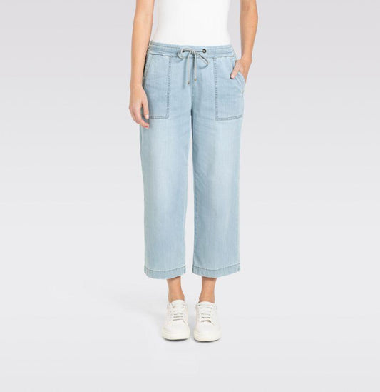 Culotte mit Tunnelzug aus leichtem Denim von MAC