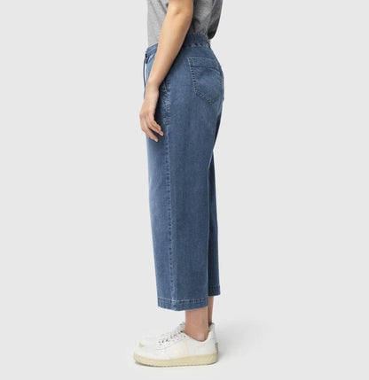 Casual Culotte mit Tunnelzugaus leichtem Denim von MAC