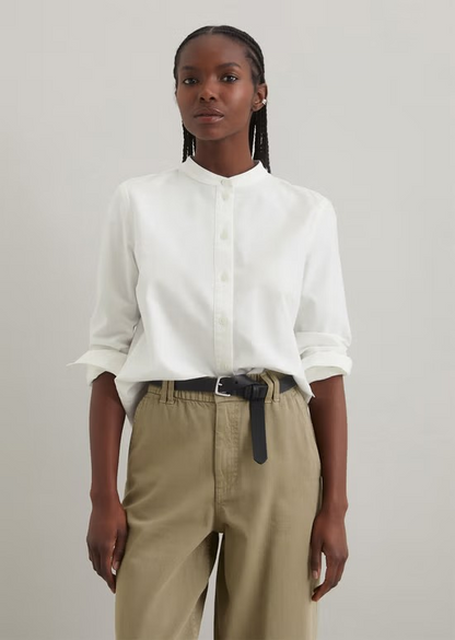 Bluse mit Falten-Detail regular aus reiner Bio-Baumwolle von MARC O'POLO DENIM