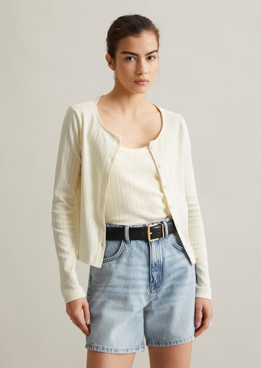 Pointelle-Cardigan regular aus reinem Organic Cotton von MARC O'POLO DENIM