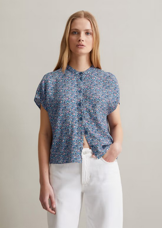 Bluse relaxed cropped aus LENZING™ ECOVERO™ von MARC O'POLO DENIM