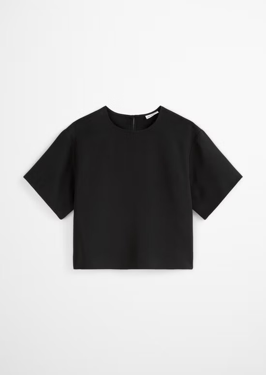 Crop-Blusenshirt relaxed aus TENCEL™ Lyocell von MARC O'POLO DENIM
