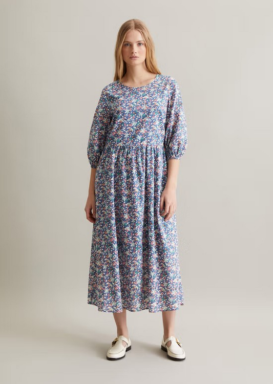 Print-Kleid relaxed aus Baumwoll-Voile von MARC O'POLO DENIM