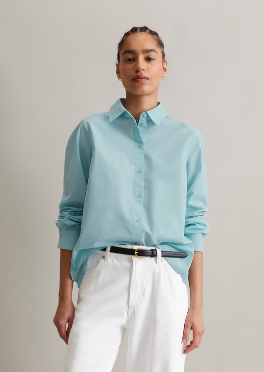 Bluse mit Falten-Detail regular aus reiner Bio-Baumwolle von MARC O'POLO DENIM
