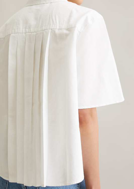 Kurzarm-Bluse relaxed mit Falten-Details im Rücken von MARC O'POLO DENIM
