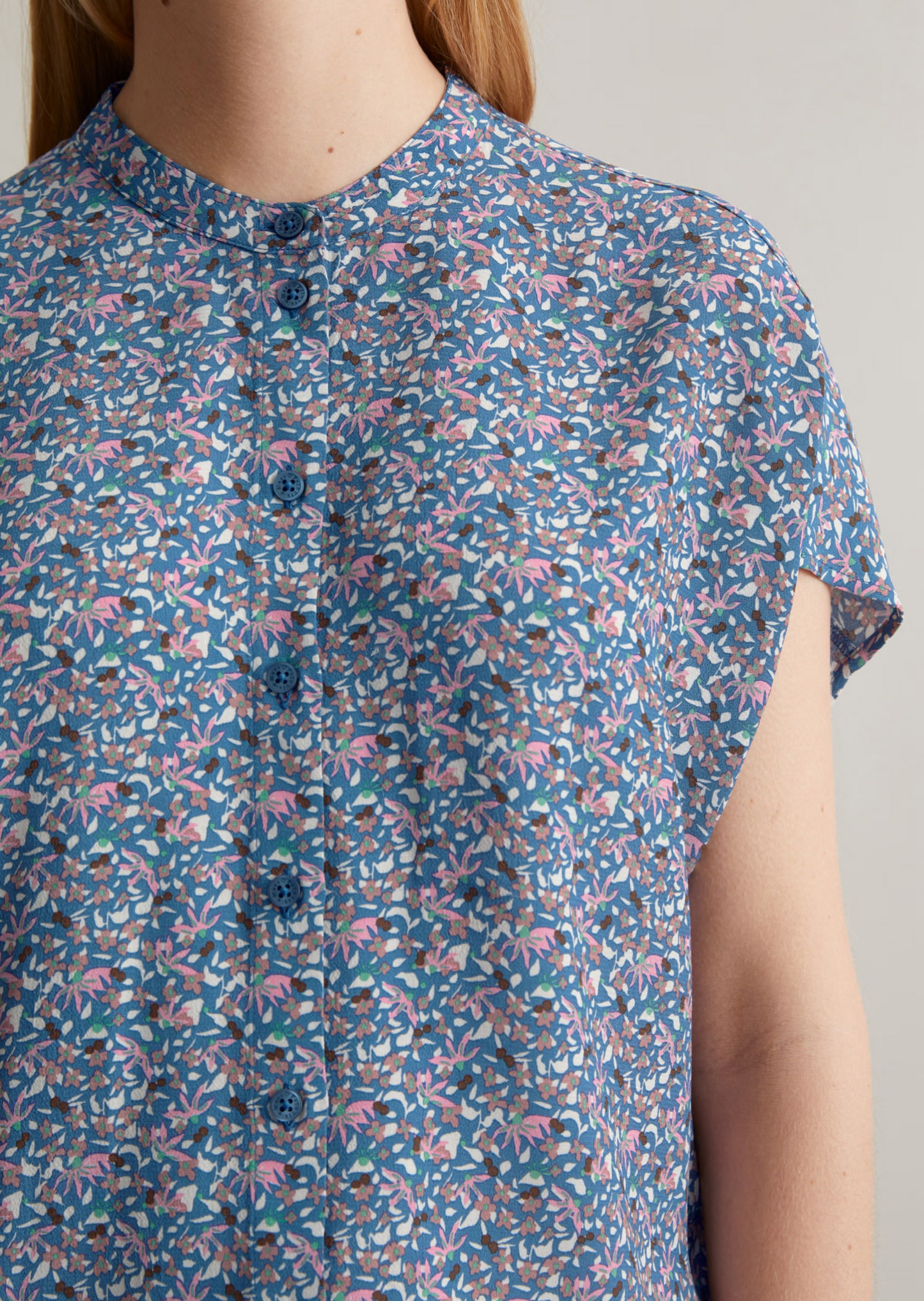 Bluse relaxed cropped aus LENZING™ ECOVERO™ von MARC O'POLO DENIM