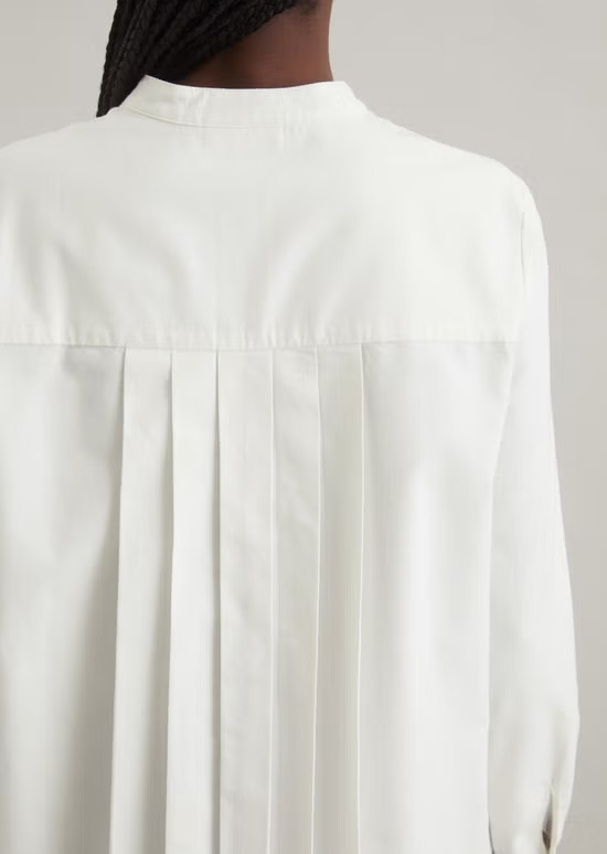 Bluse mit Falten-Detail regular aus reiner Bio-Baumwolle von MARC O'POLO DENIM