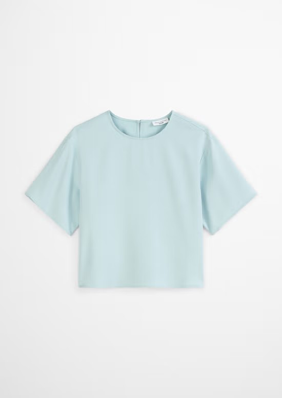 Crop-Blusenshirt relaxed aus TENCEL™ Lyocell von MARC O'POLO DENIM