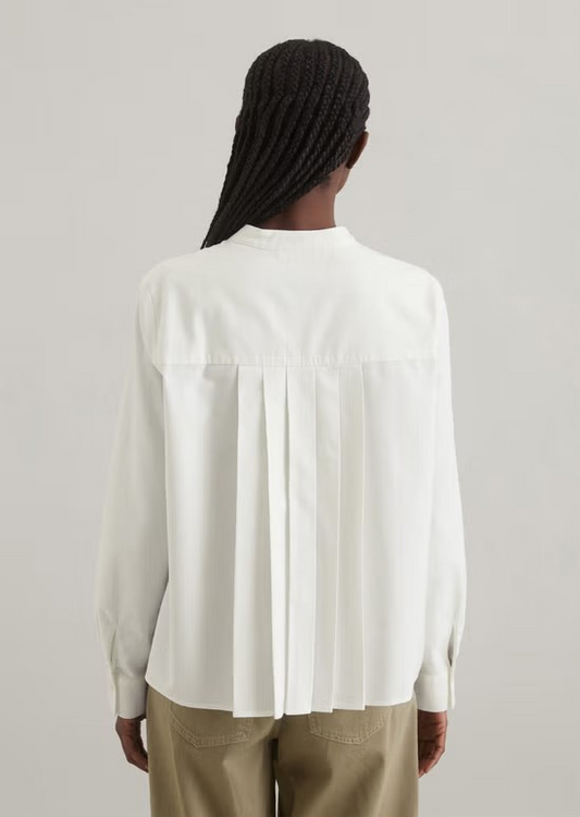 Bluse mit Falten-Detail regular aus reiner Bio-Baumwolle von MARC O'POLO DENIM