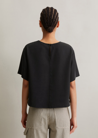 Crop-Blusenshirt relaxed aus TENCEL™ Lyocell von MARC O'POLO DENIM