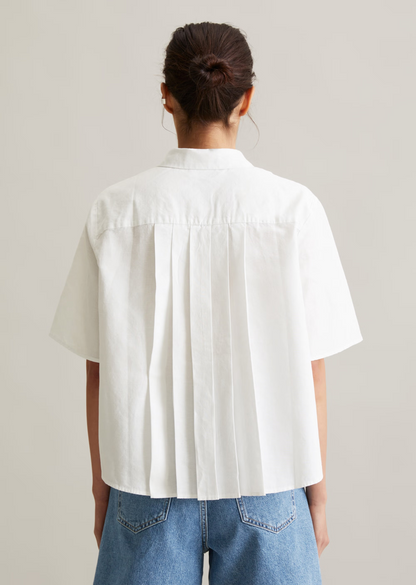 Kurzarm-Bluse relaxed mit Falten-Details im Rücken von MARC O'POLO DENIM