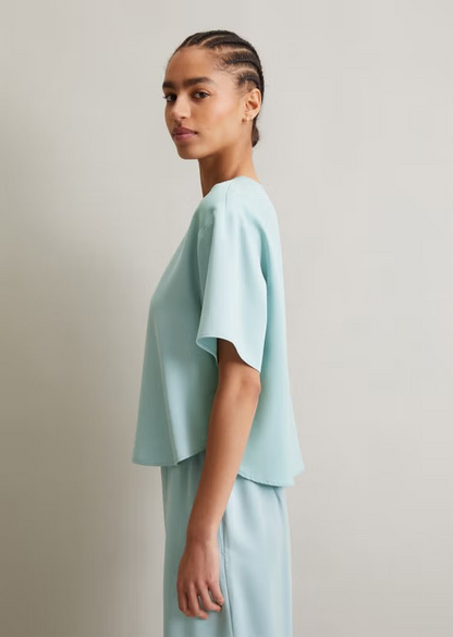 Crop-Blusenshirt relaxed aus TENCEL™ Lyocell von MARC O'POLO DENIM